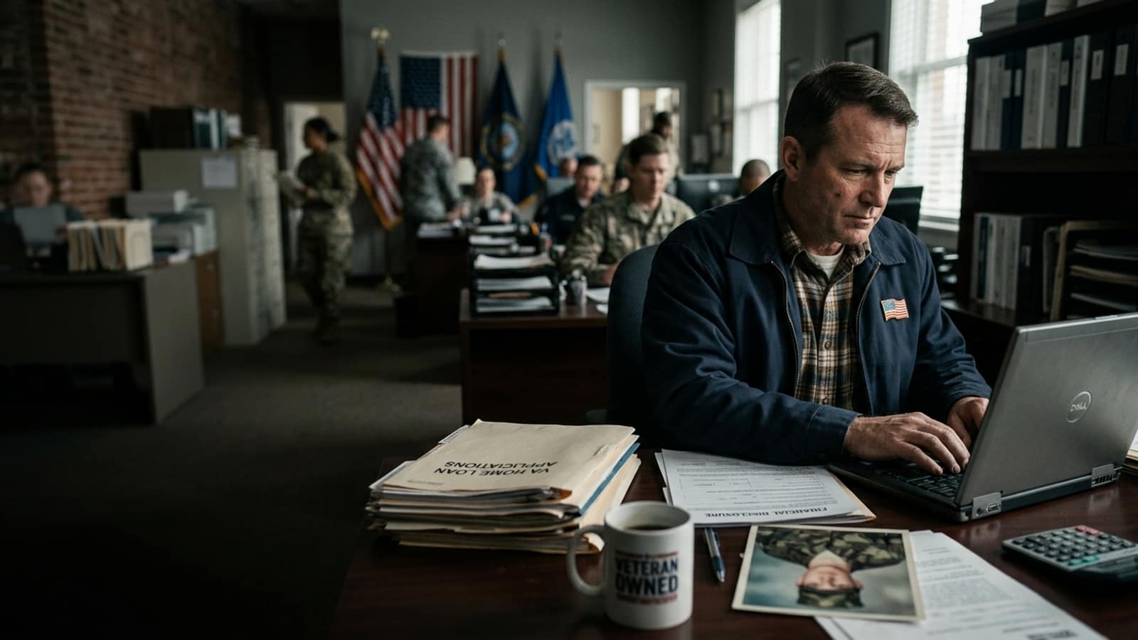 Financial services and lending for veterans — working environment